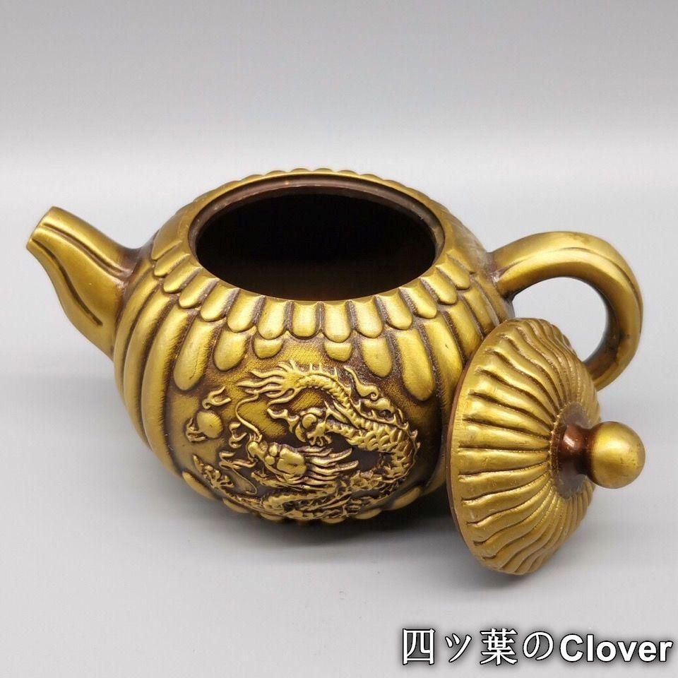 美術品・アンティーク・コレクション 銅器 南瓜酒壺 茶壺 滴り壺 墨壺