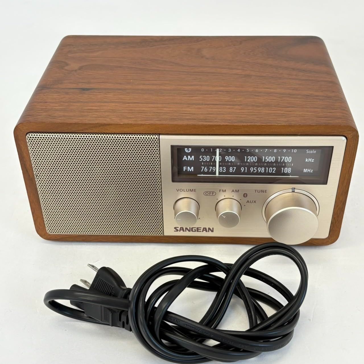 Bluetoothスピーカー SANGEAN FM/AMラジオ対応 ブルートゥーススピーカー チェリー