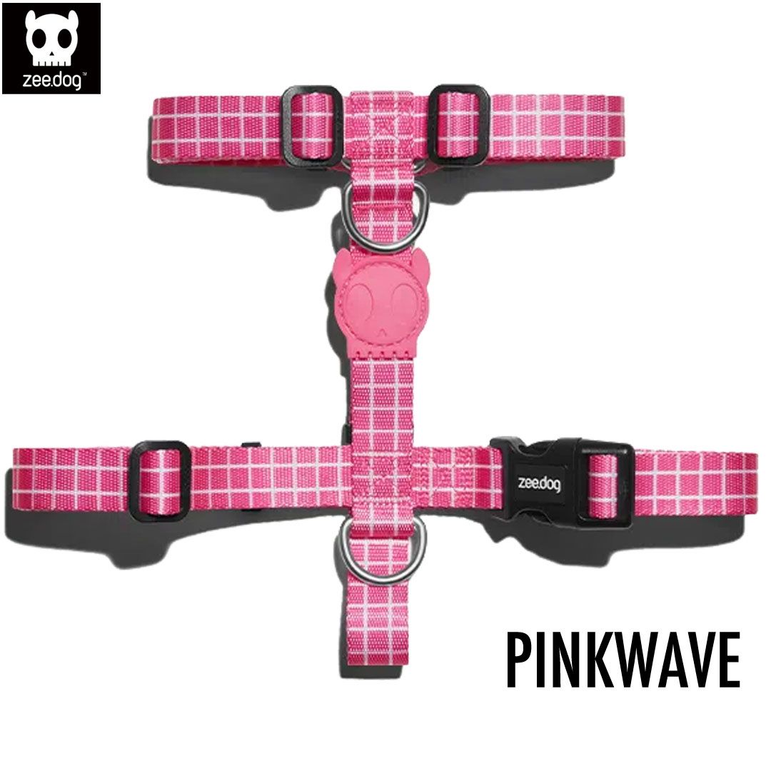 ジードッグ zee.dog 犬 ハーネス 散歩 H-HARNESS/Hハーネス PINKWAVE