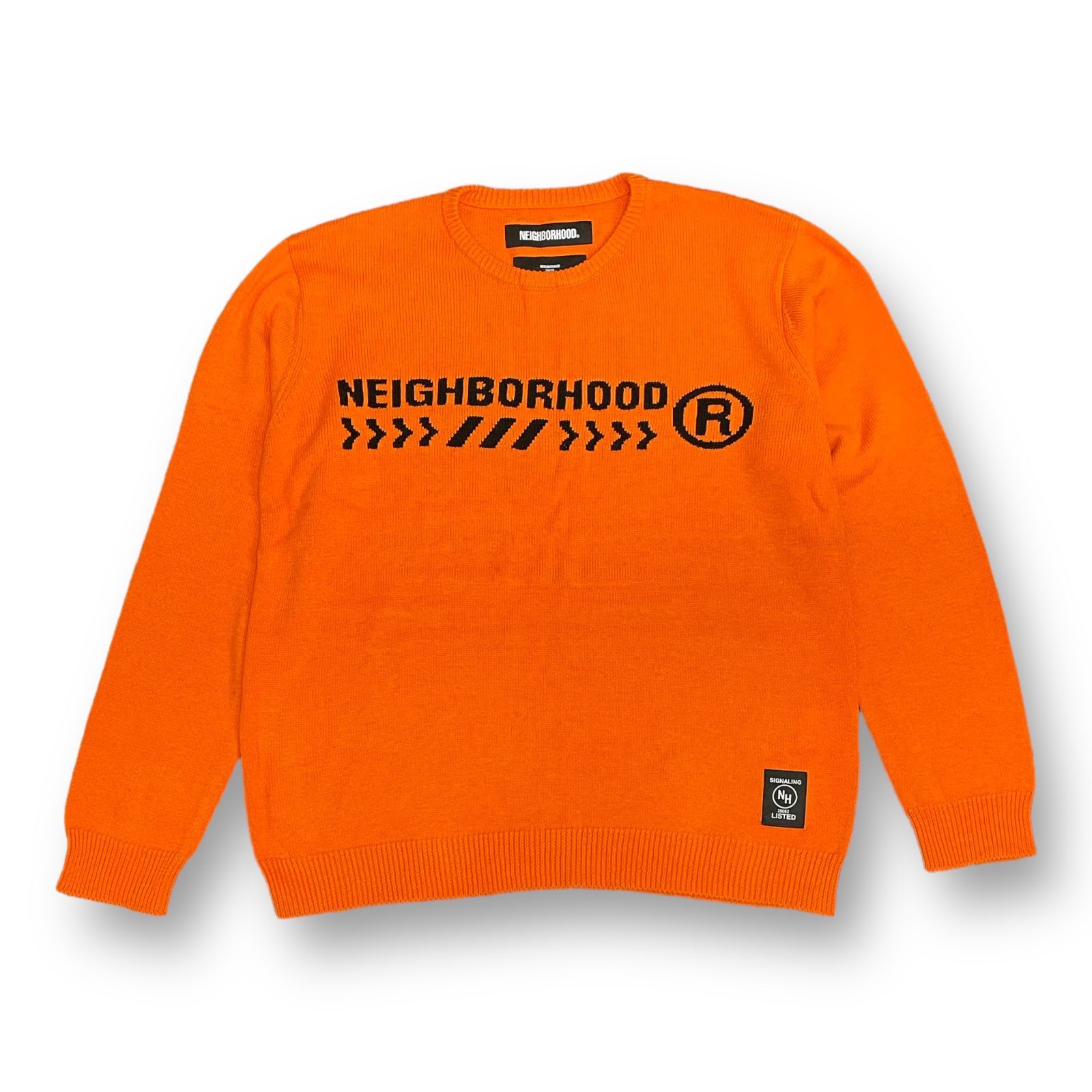 NEIGHBORHOOD 20SS ELECTRO / CA-KNIT. LS ロゴ クルーネック ニット