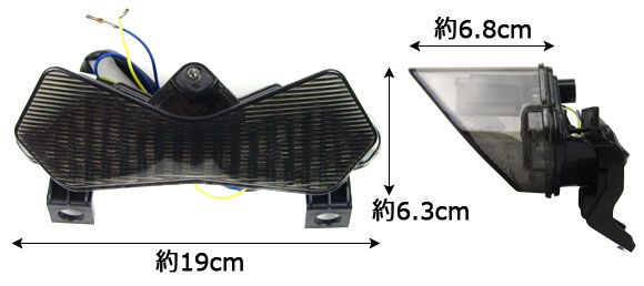 ZX-6R TST Industries ウィンカー内蔵 LEDテールライト | LED