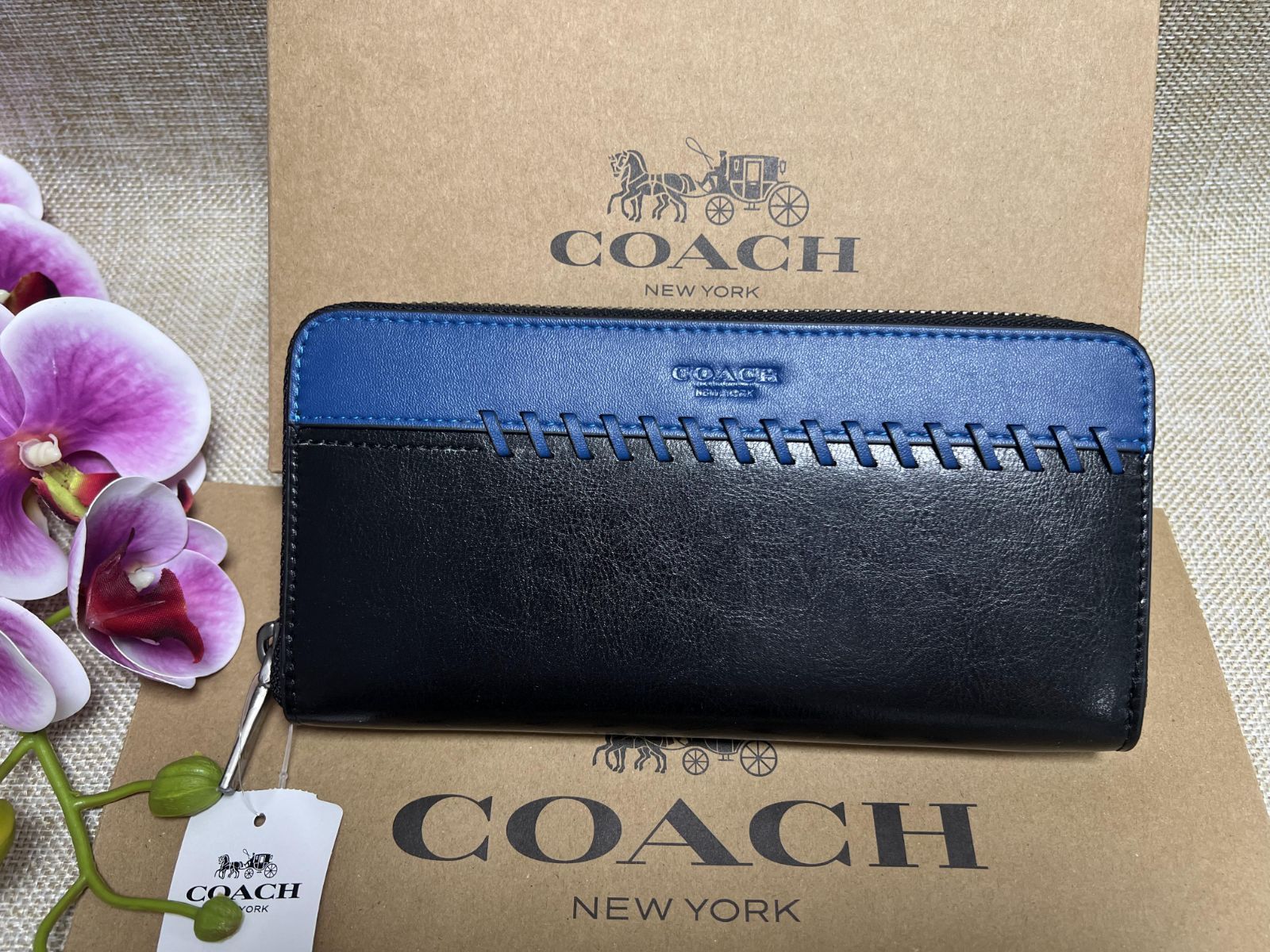 コーチ COACH 長財布 財布 アコーディオン ウォレット スポーツ カーフ ...