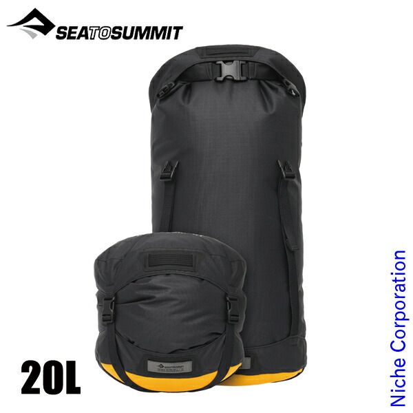 シー トゥ サミット EvacコンプレッションドライバッグHD 20L ST83173 001 ジェットブラック