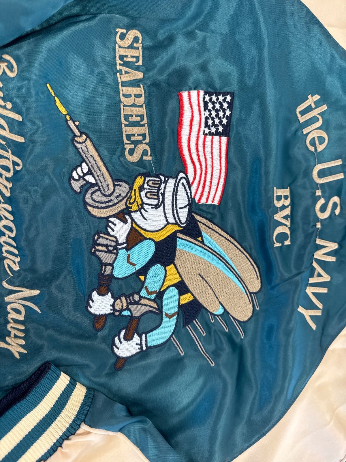 STRUGGLE スカジャン 刺繍　US NAVY 新品未使用タグ付】STRUGGLE FAMILYスカジャン リバーシブル