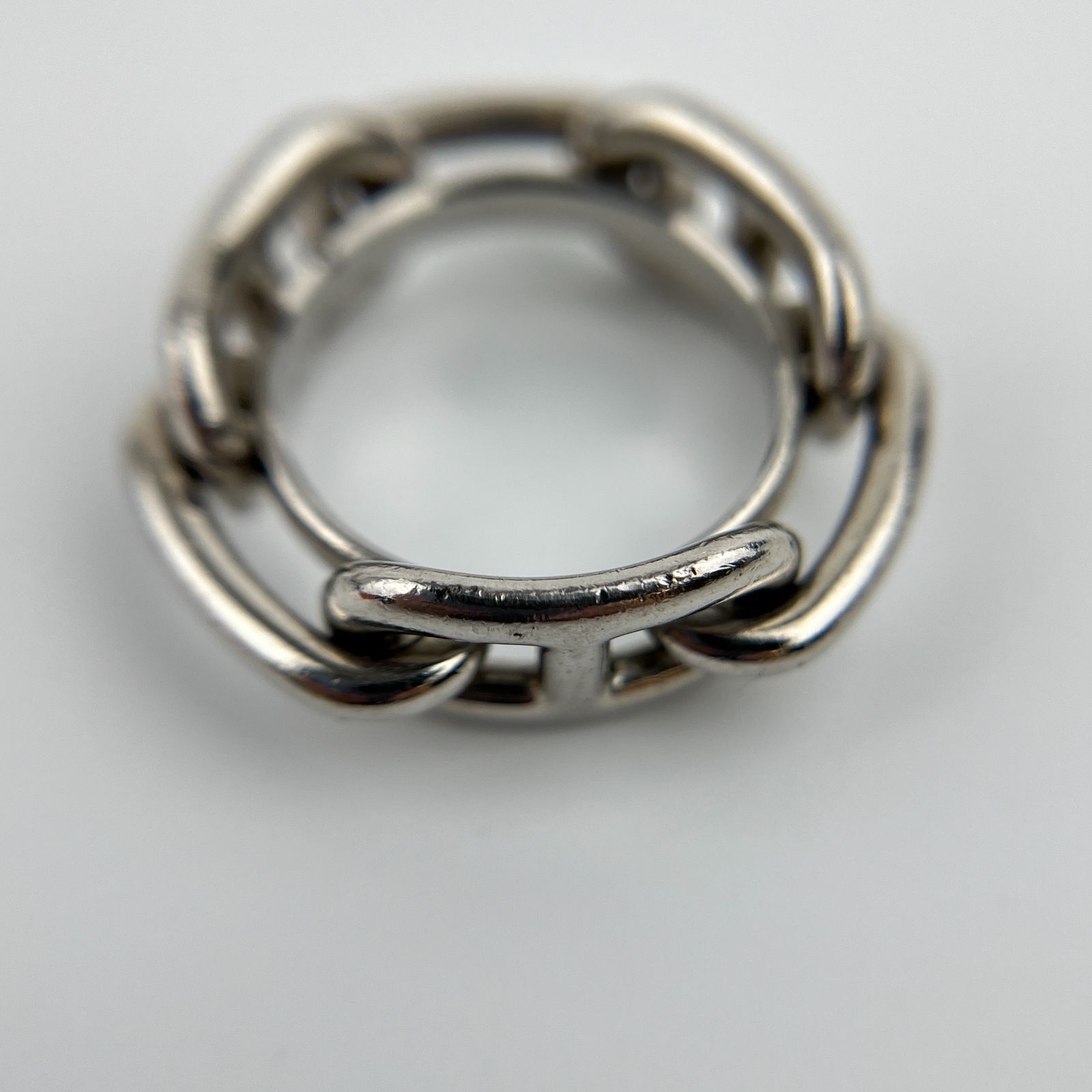 【希少美品】エルメス セリエ スカーフリング シルバー 廃盤品 箱・ショッパー付 エルメス セリエ スカーフリング シルバー 廃盤品 箱・ショッパー付