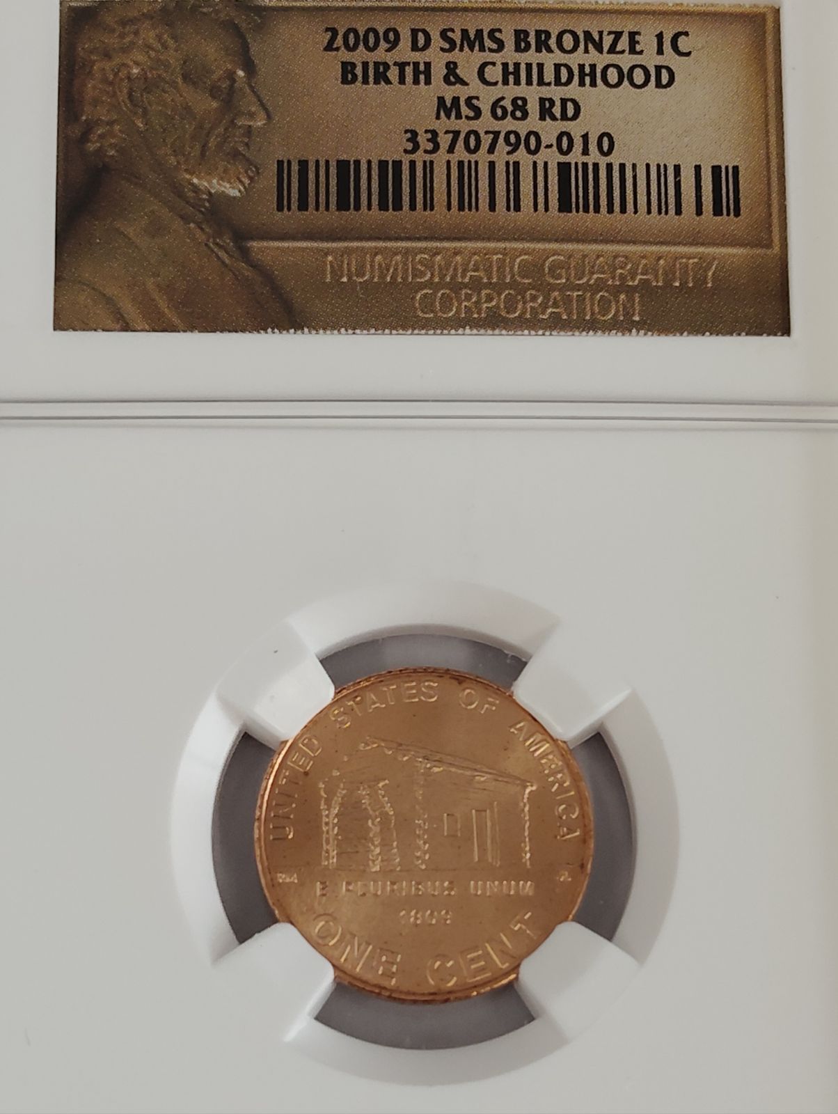 MS66RD・MS67RD・ MS68RD】 2009年 リンカーン ショップ 1セント NGC