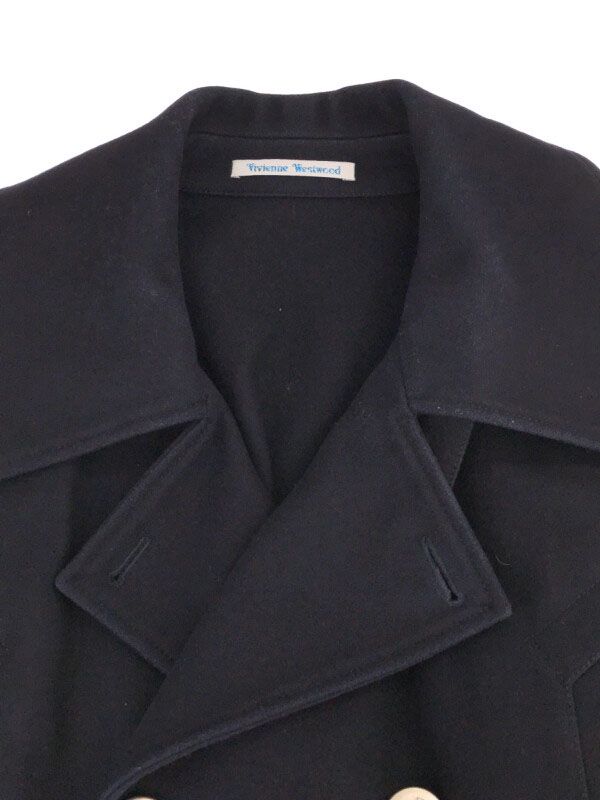 Vivienne Westwood】ピーコート 銀オーブボタン 黒 48サイズ Vivienne