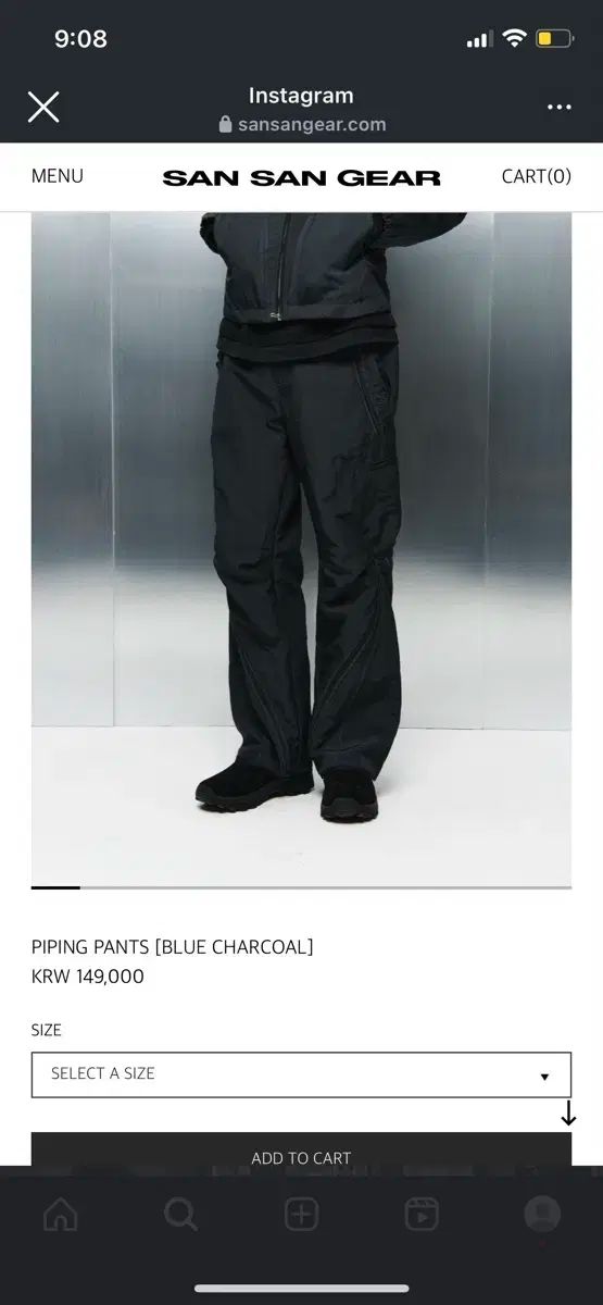 【雷市場（ポンジャン）商品韓国直送】 サンサンガル 24fw pingpingpants （ 3 ）