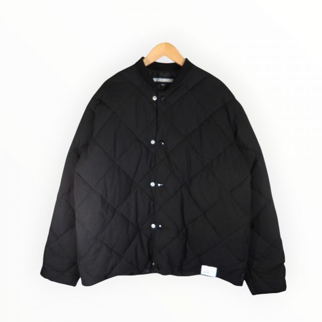NEIGHBORHOOD 24aw CHECKER DOWN JACKET BLACK サイズL 242TSNH-JKM12