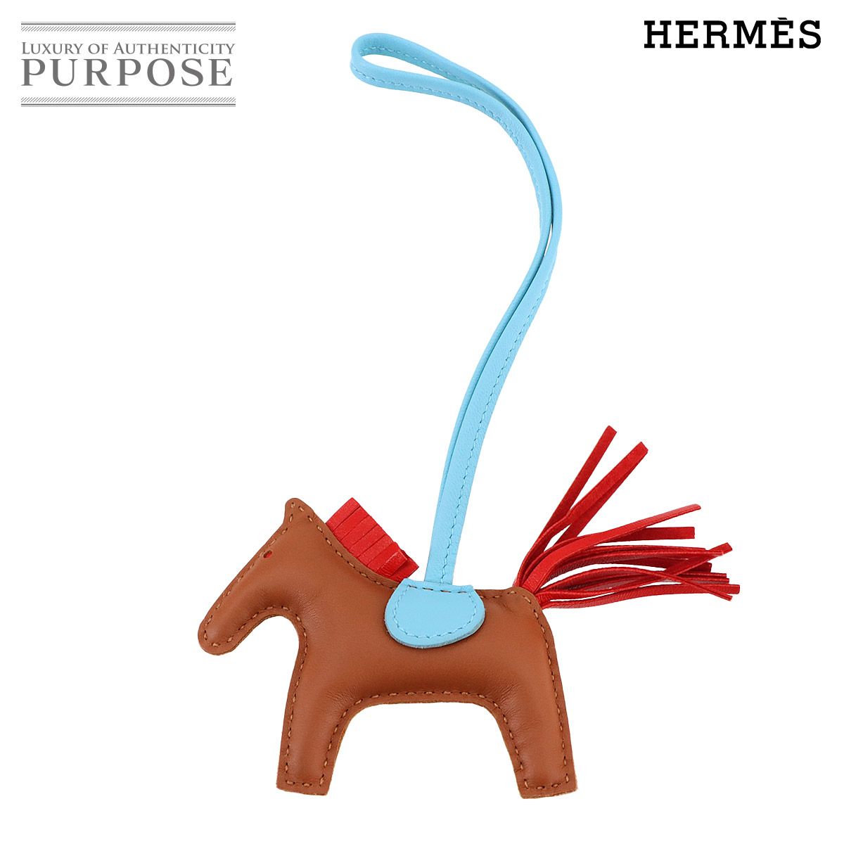 エルメス HERMES ロデオ PM バッグ チャーム アニューミロ ゴールド セレステルージュインディアン D刻印 Rodeo Charm 90283064