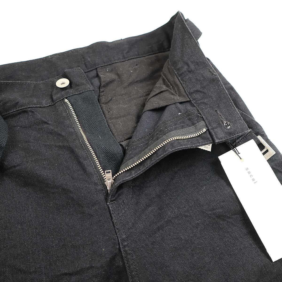 sacai サカイ 22SS Knee Zip Denim 二―ジップベルテッドデニム