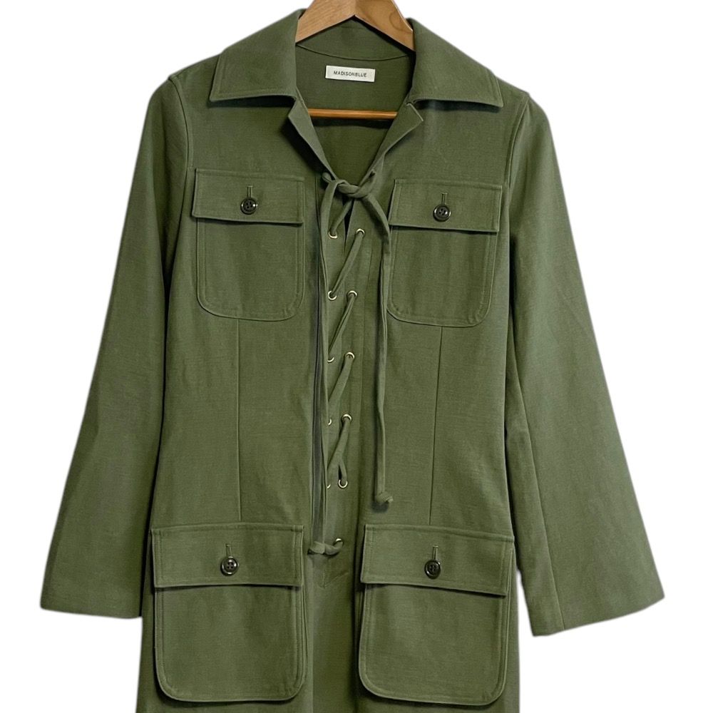 美品 21AW MADISONBLUE マディソンブルー 長袖 レースアップ 美品 21AW MADISONBLUE マディソンブルー 長袖 レースアップ
