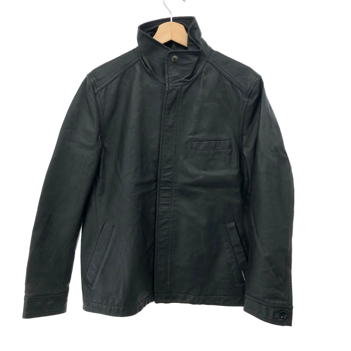 CALVIN KLEIN カルバンクライン レザージャケット M ブラック メンズ 