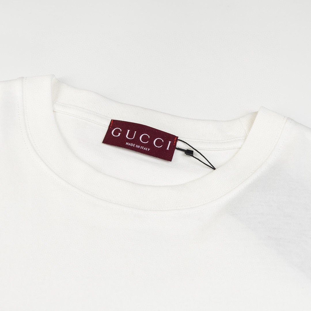GUCCI リボン付き Tシャツ Sサイズ ブラウン 今日特価】Gucci / グッチ 25ss リボンアルファベットプリント T