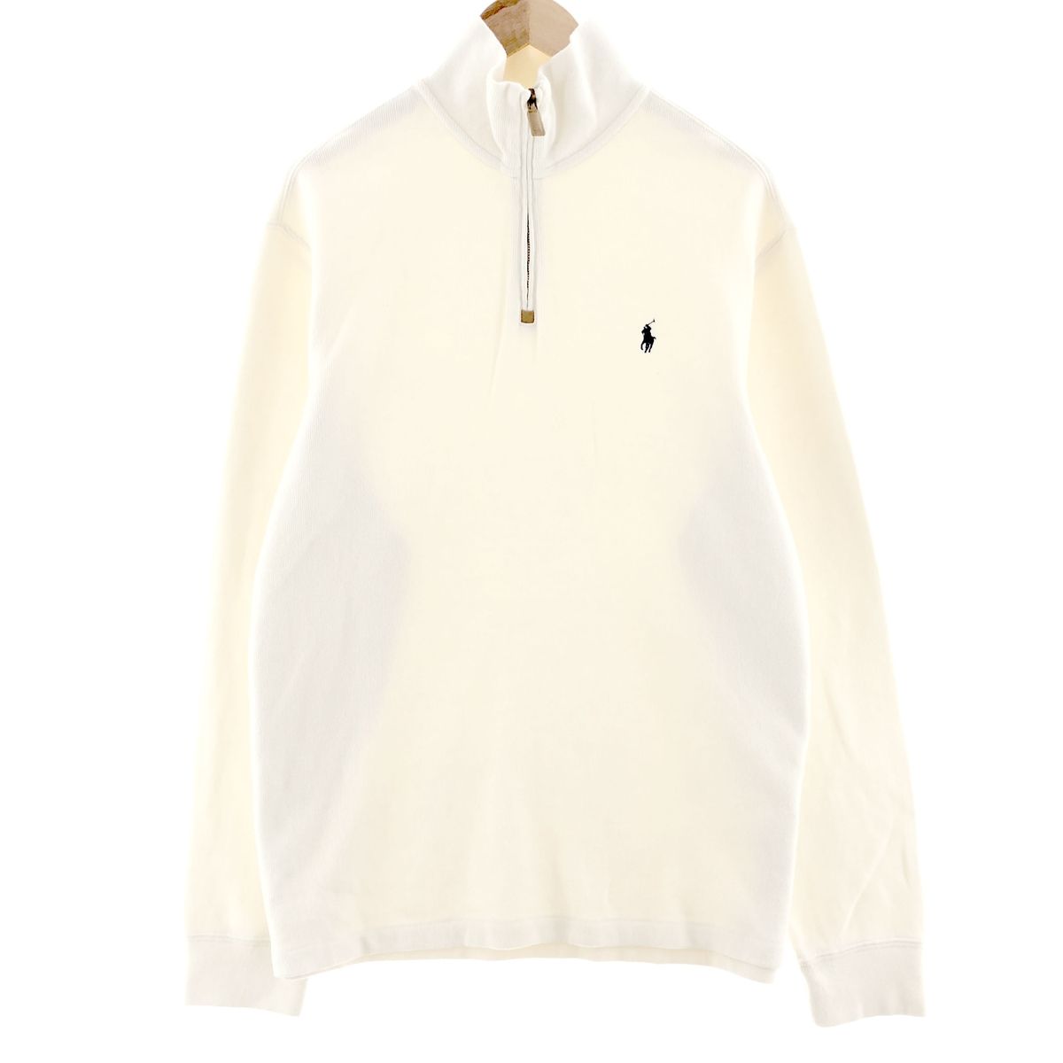 古着 ラルフローレン Ralph Lauren POLO by Ralph Lauren コットンニットハーフジップセーター メンズL/taa003420
