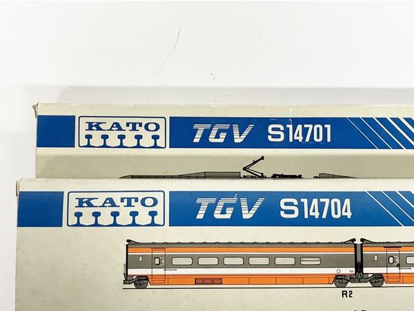 動作保証】 KATO TGV S14701 / S14704 フランス国鉄 箱付 高速鉄道 