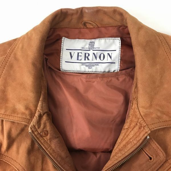 ジャケット/アウター VERNON☆牛本革/高比率80％ダウンライナー付き