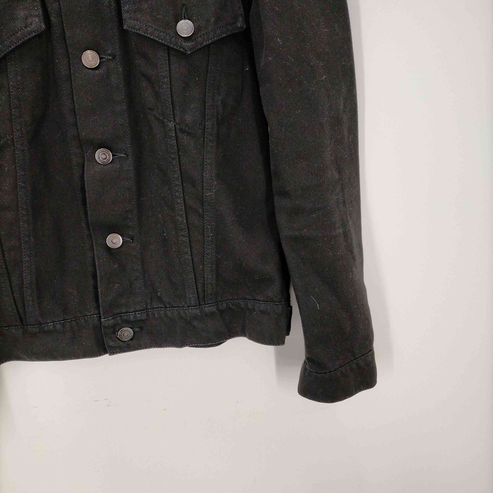 UNUSED ブラック デニムジャケット　製品染め アンユーズド UNUSED BLACK DENIM JACKET 製品染め ブラックデニム