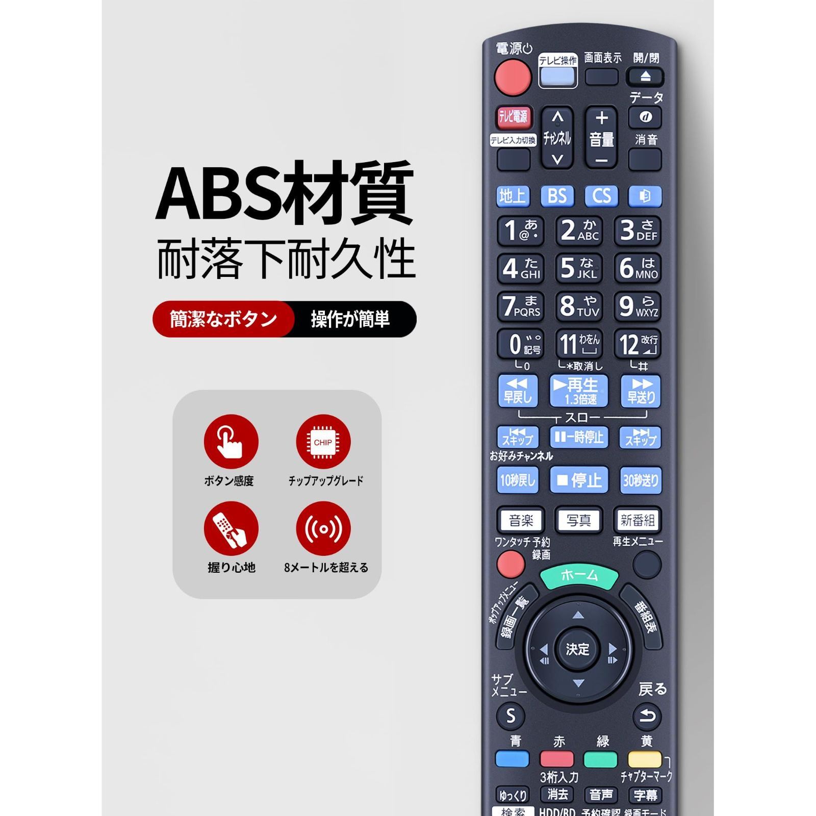 送料無料】【常時在庫品】パナソニック(Panasonic) BD/DVDレコーダー「DIGA」 純正リモコン送信器 N2QAYB001142