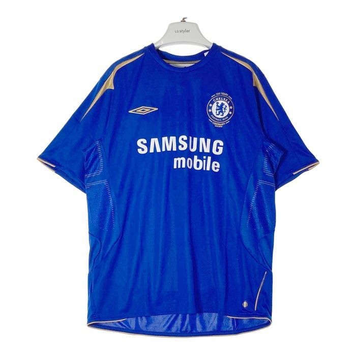 UMBRO アンブロ CHELSEA チェルシー 05/06 100周年 ユニフォーム クレスポ 9番 ホーム 半袖 ブルー sizeXXL