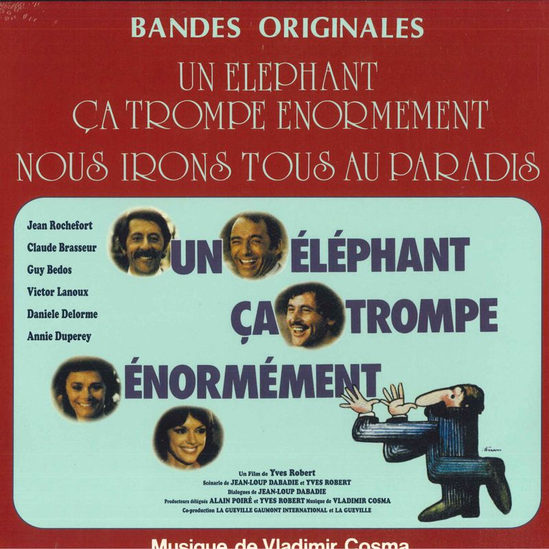 仏LP Vladimir Cosma Un ?l?phant ?a Trompe ?norm?ment / Nous Irons Tous Au Paradis 3394596 Larghetto Music, Wagram Music /00260 仏LP Vladimir Cosma Un ?l?phant ?a Trompe ?norm?ment / Nous