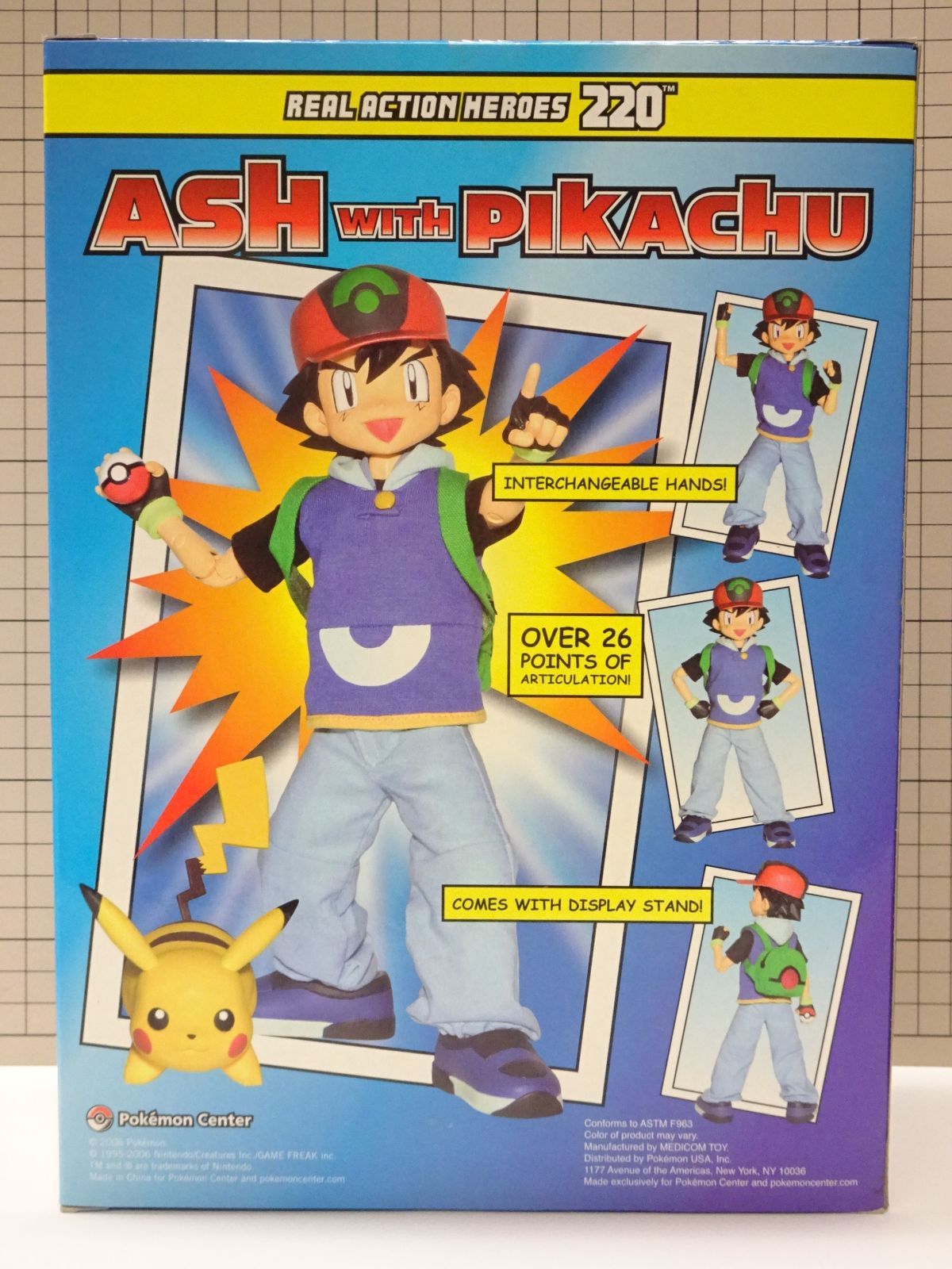 MEDICOM RAH 220 ポケットモンスター サトシ（ASH）＆ピカチュウ Real Action Heroes 220 Ash Ketchum with Pikachu - My Anime Shelf