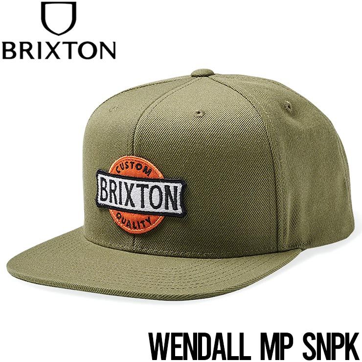 スナップバックキャップ 帽子 BRIXTON ブリクストン WENDALL MP SNPK 11657 OLVSP 日本代理店正規品