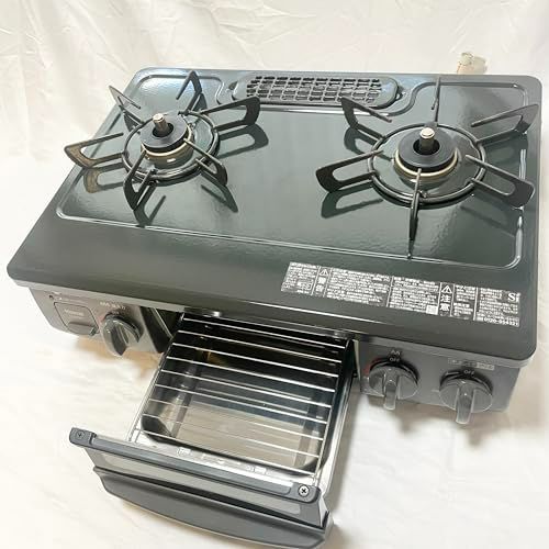 リンナイ ガステーブル LP (プロパン) ガス用 KG35NGRL 左強火 片面水