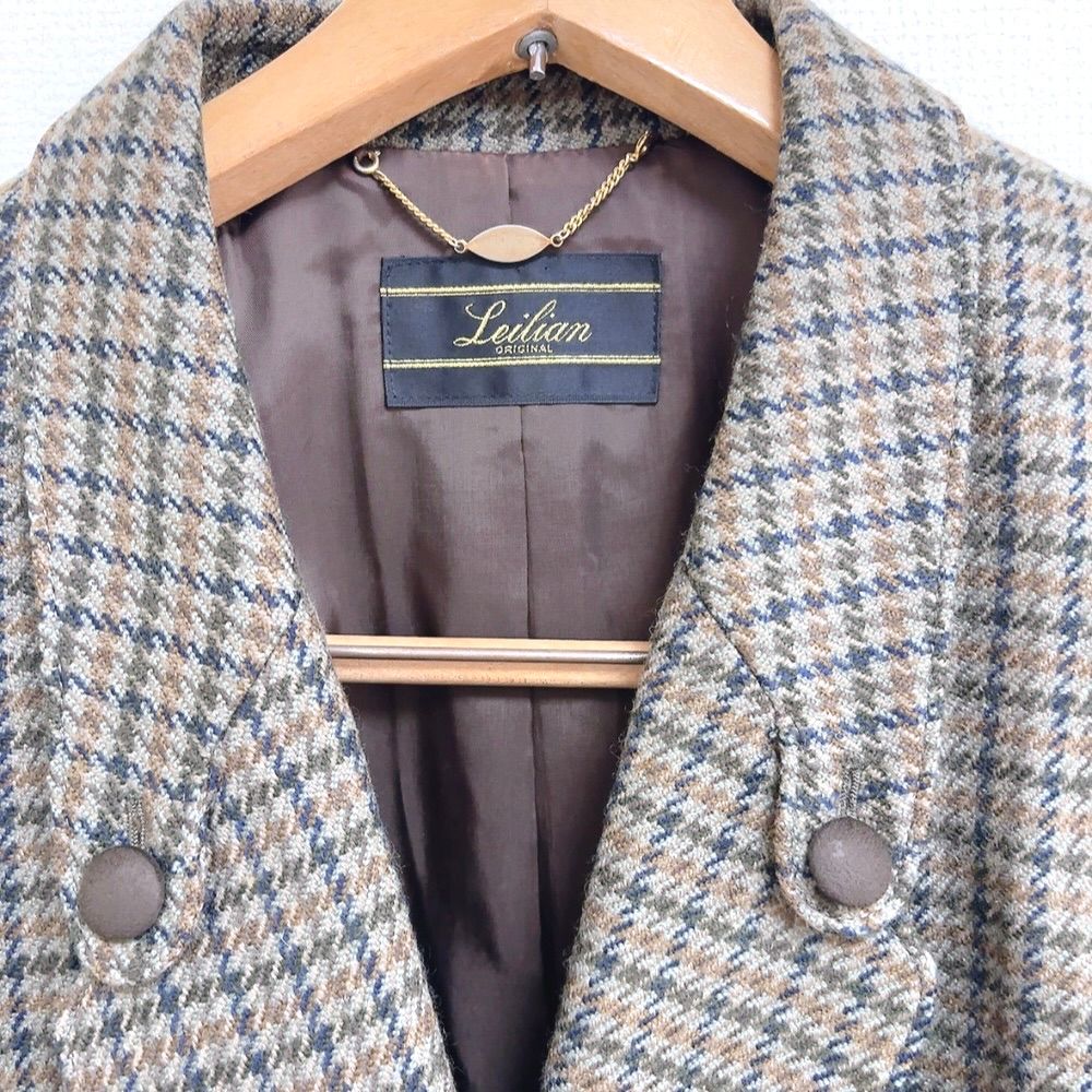 レリアン Leilian ジャケット カシミヤ混 ベージュ系 958954 - メルカリ