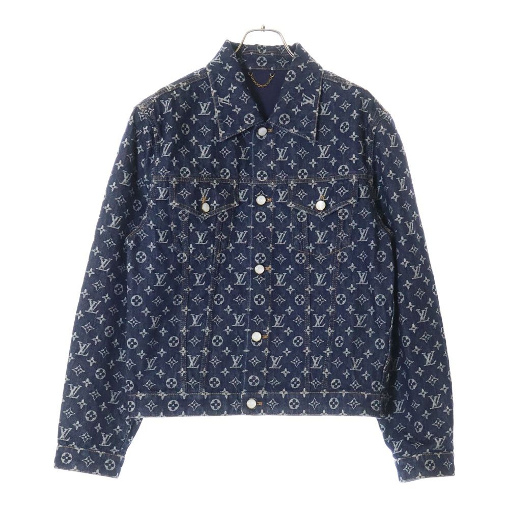ルイビトンモノグラムデニムジャケッ 中古・古着通販】LOUIS VUITTON (ルイ ヴィトン) モノグラム