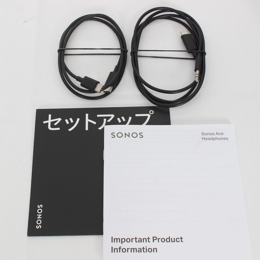 美品】Sonos Ace ACEG1JP1BLK ブラック 空間オーディオ ノイズ