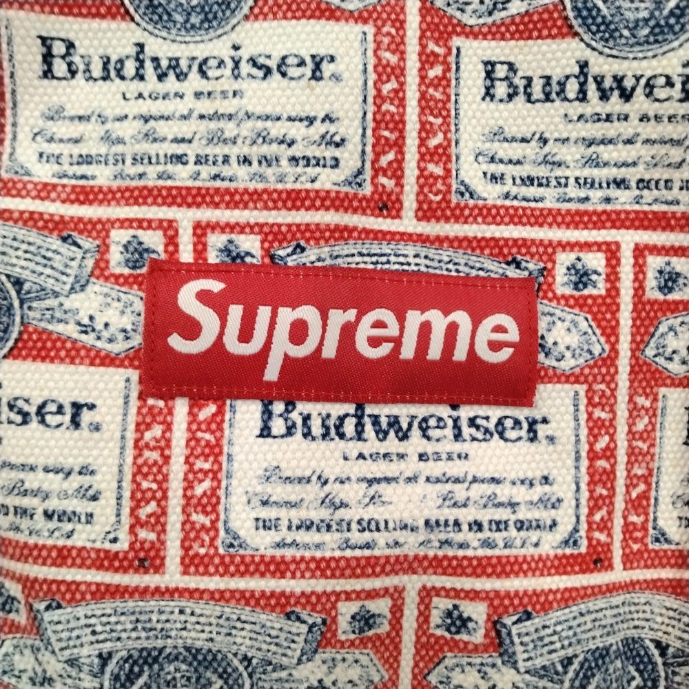 SUPREME シュプリーム Budweiser バドワイザー トートバッグ レッド