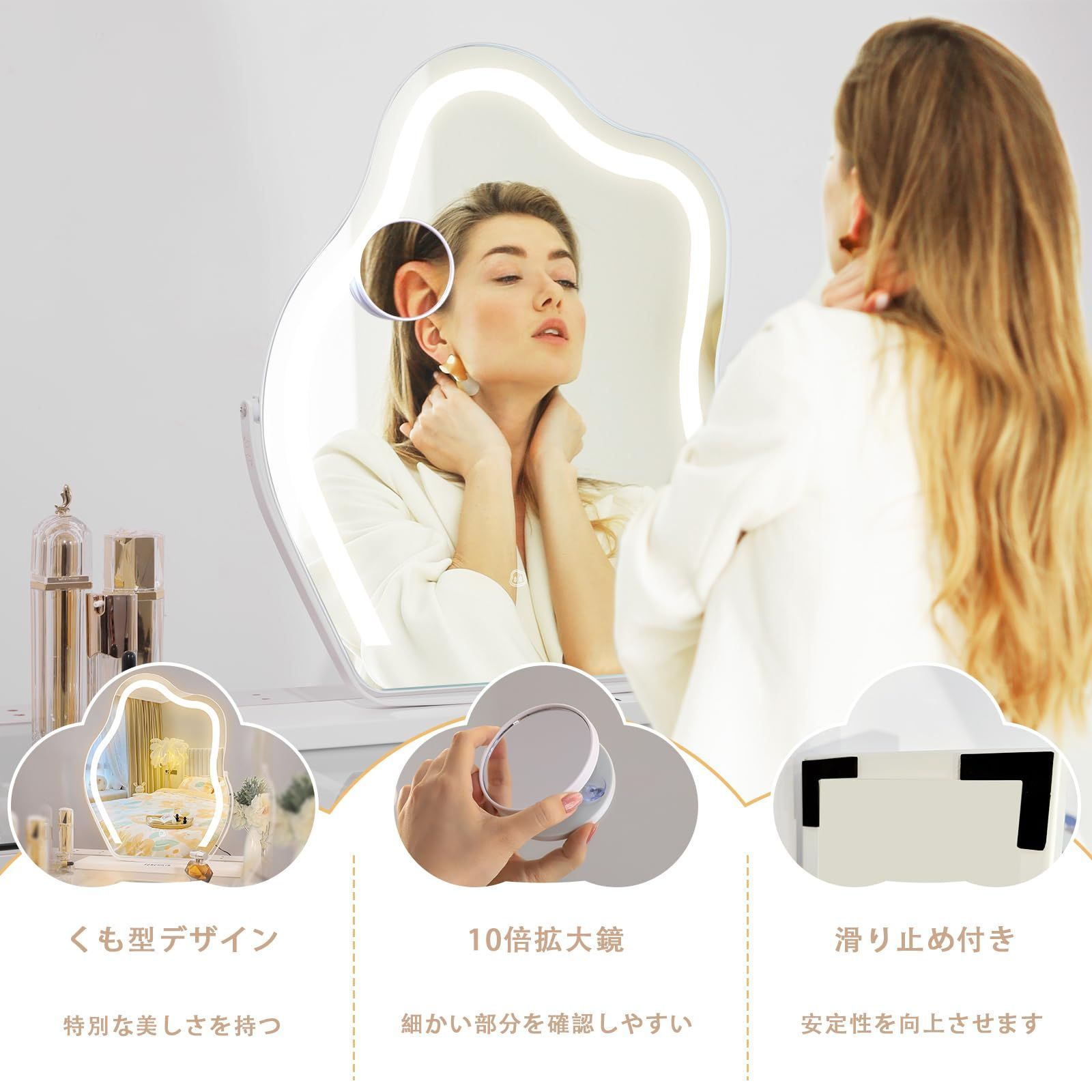 ミラー ハリウッドミラー 女優 鏡 卓上 卓上鏡 卓上ミラー Amazon.co.jp: Hansong 女優ミラー ハリウッドミラー 卓上ミラー