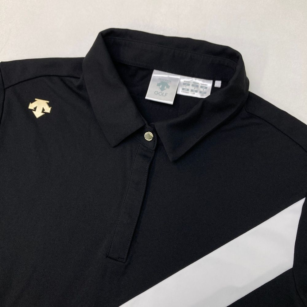 サイズ：L DESCENTE GOLF デサントゴルフ 半袖ワンピース 総柄