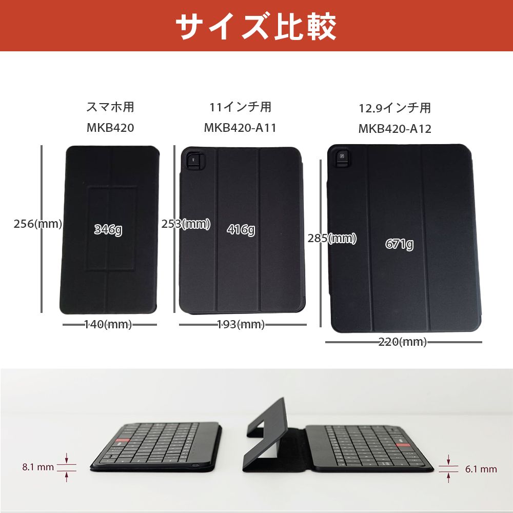 MOKIBO(モキボ) Fusion Keyboard】MKB420-A12 ipad （12.9インチ用
