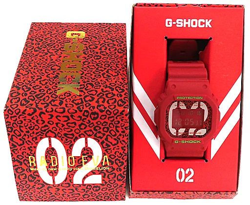 中古】雑貨 2号機モチーフ G-SHOCK DW-5600 EVA-02 THE BEAST