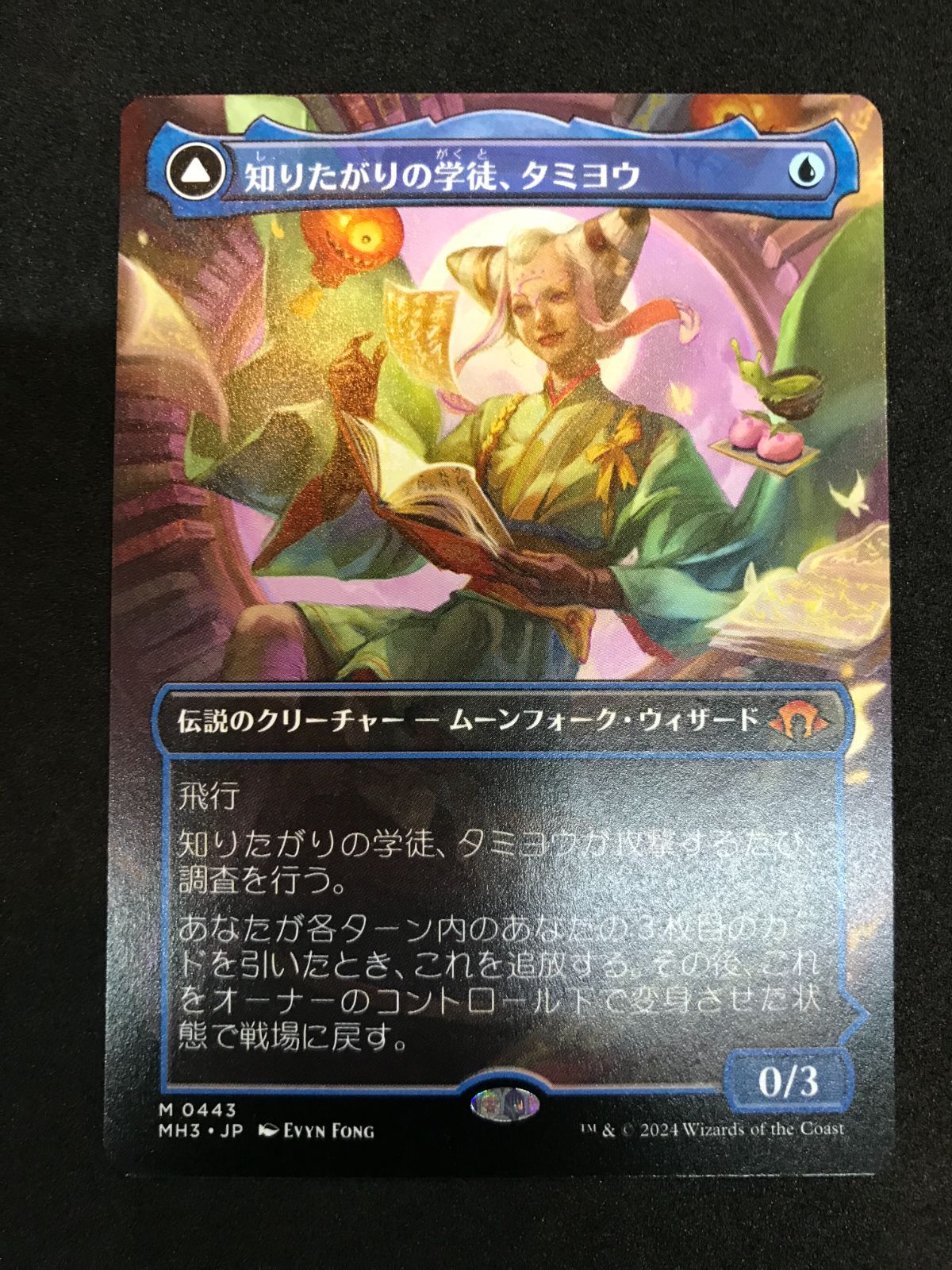 MTG MH3 知りたがりの学徒、タミヨウ ボーダーレス foil モダン 
