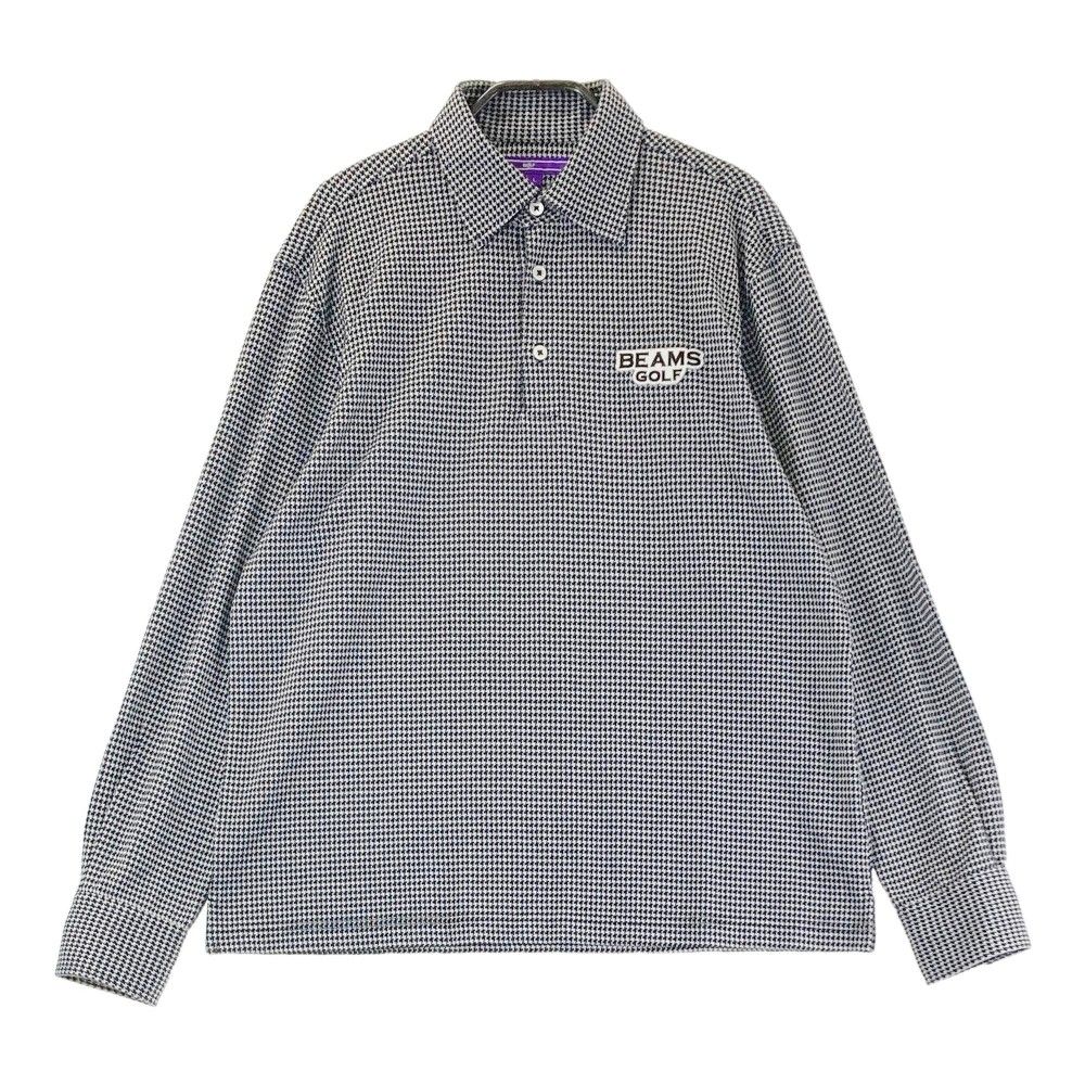サイズ：L BEAMS GOLF ビームスゴルフ 長袖ポロシャツ