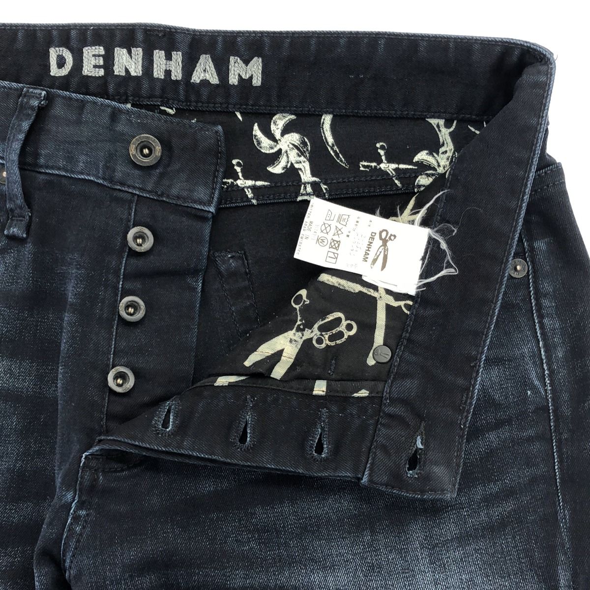 デンハム RAZOR スリムフィット W36 ストレッチ ローマ製 DENHAM 