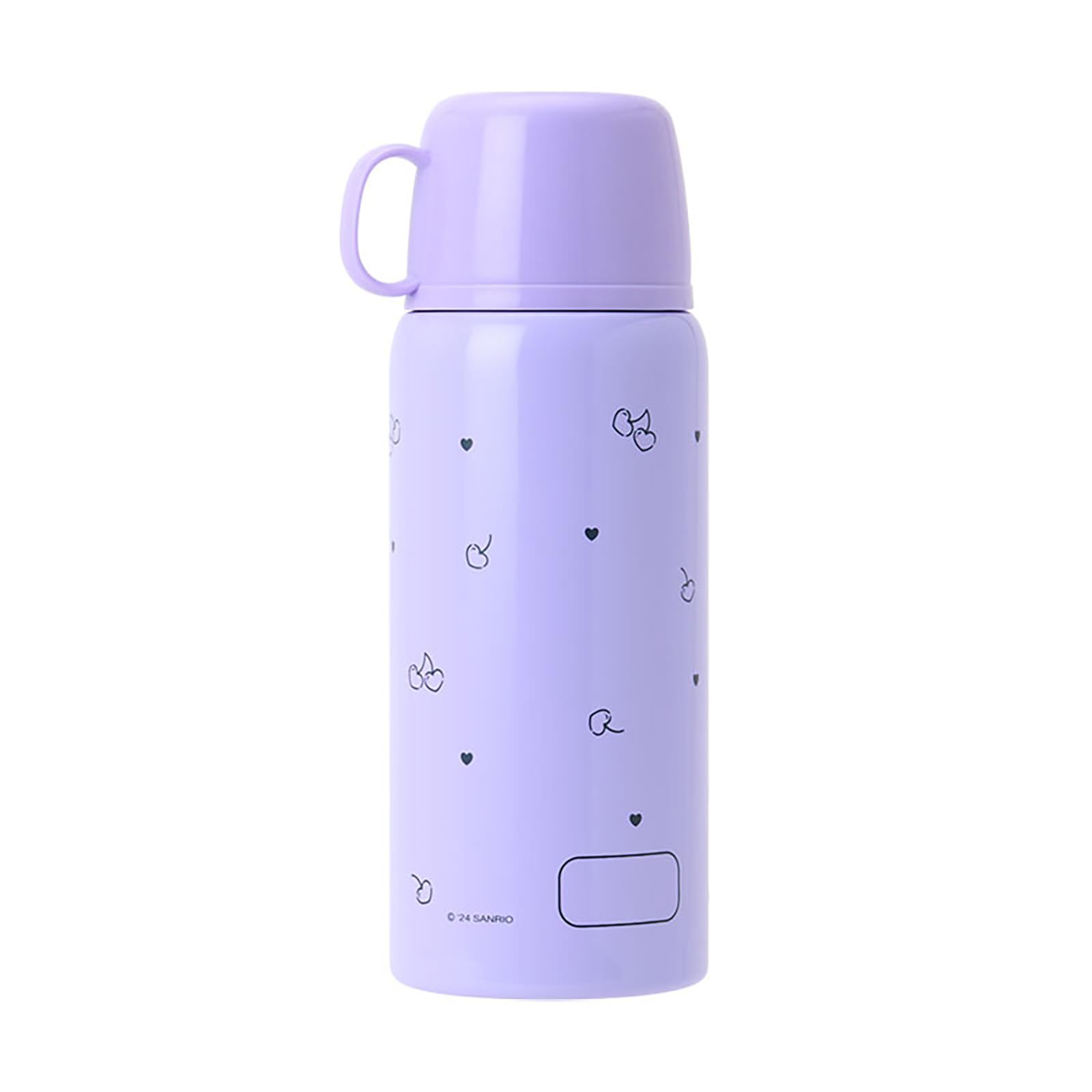 サンリオ(SANRIO) 2WAYステンレスボトル クロミ 子供 保温・保冷両用 容量：コップ使用時620mL ダイレクトキャップ使用時670mL 名前スペース付き 096075 [クロミ] [670mL] [ポーチ付き2WAYステンレスボトル]