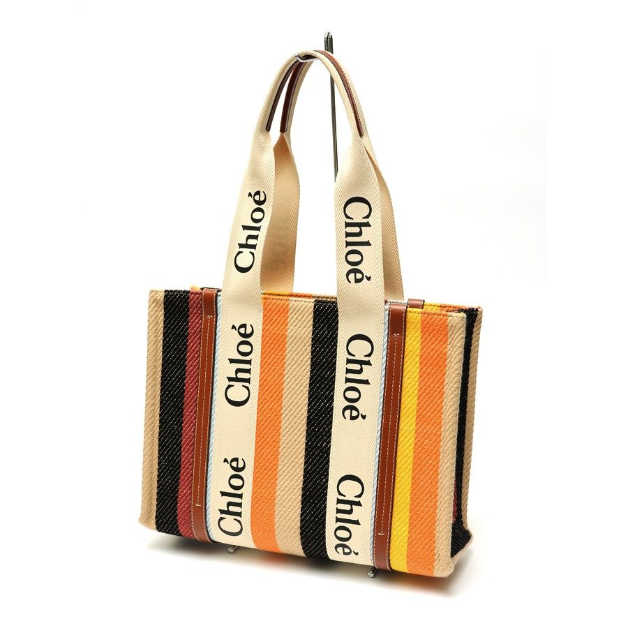クロエ ウッディ ミディアムトートバッグ コットンキャンバス 楽天市場】Chloe クロエ トートバッグ WOODY MEDIUM ウッディ