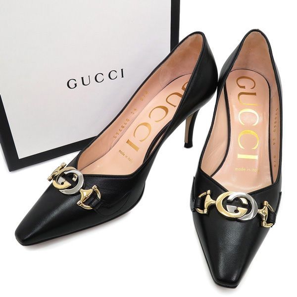 美品 GUCCI グッチ 596860 ZUMI ズゥミ インターロッキング ホース