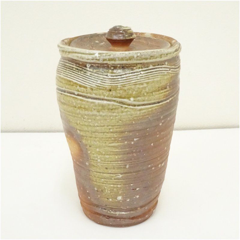 信楽焼 保庭楽入造 細水指 堀内家十二代 宗完 兼中斎書付 共箱 水指し 茶道 茶道具 おしゃれ 水差し 抹茶 インテリア 茶器 水器 お茶 骨董 茶会