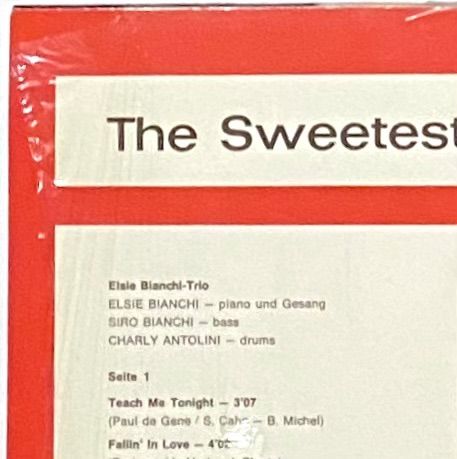 ジャズLP セットElsie Bianchi/The Sweetest etc. ジャズLP セットElsie Bianchi/The Sweetest etc.