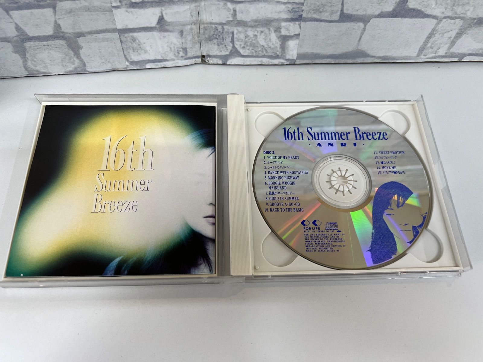 I6-72】△ 中古CD 杏里 ANRI 16th Summer Breeze CD2枚組 フォー
