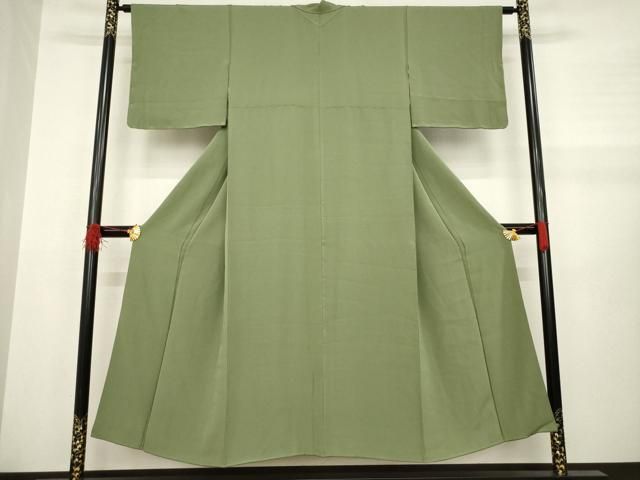 平和屋着物■上質な色無地　蘇芳香色　逸品　未使用　dy4336 平和屋着物□上質な色無地 花唐草地紋 蘇芳香色 正絹 逸品