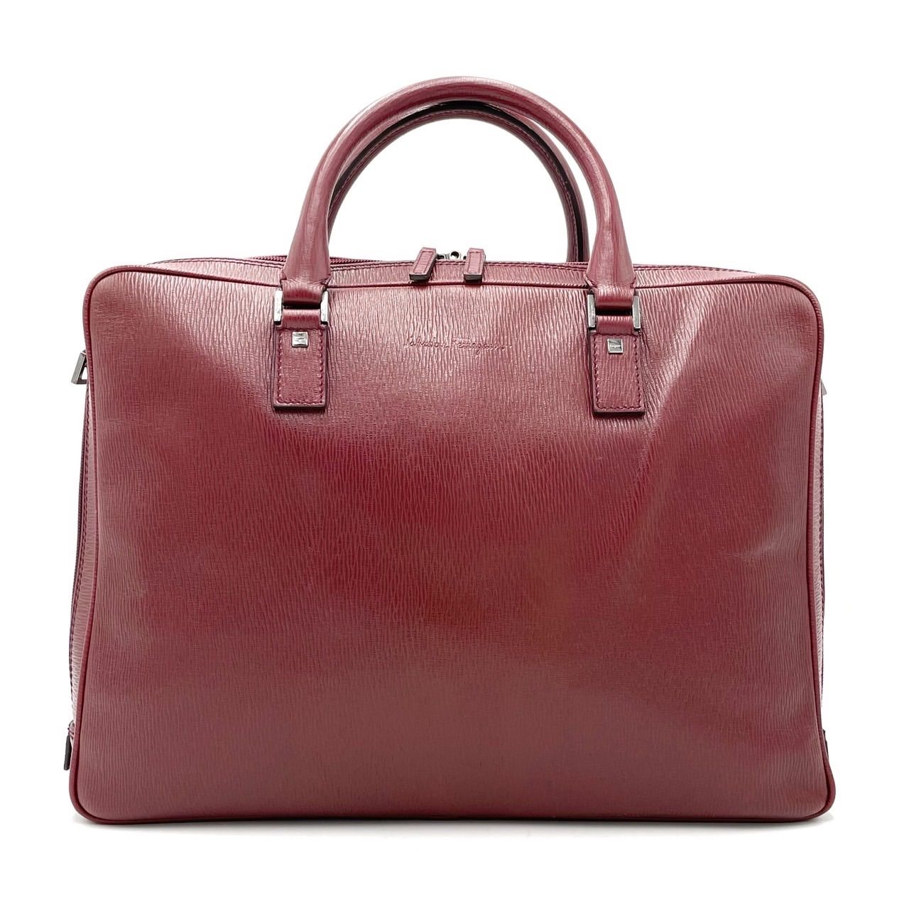 ferragamo フェラガモ 2way ビジネス ショルダーバック レザー ferragamo フェラガモ 2way ビジネス ショルダーバック レザー