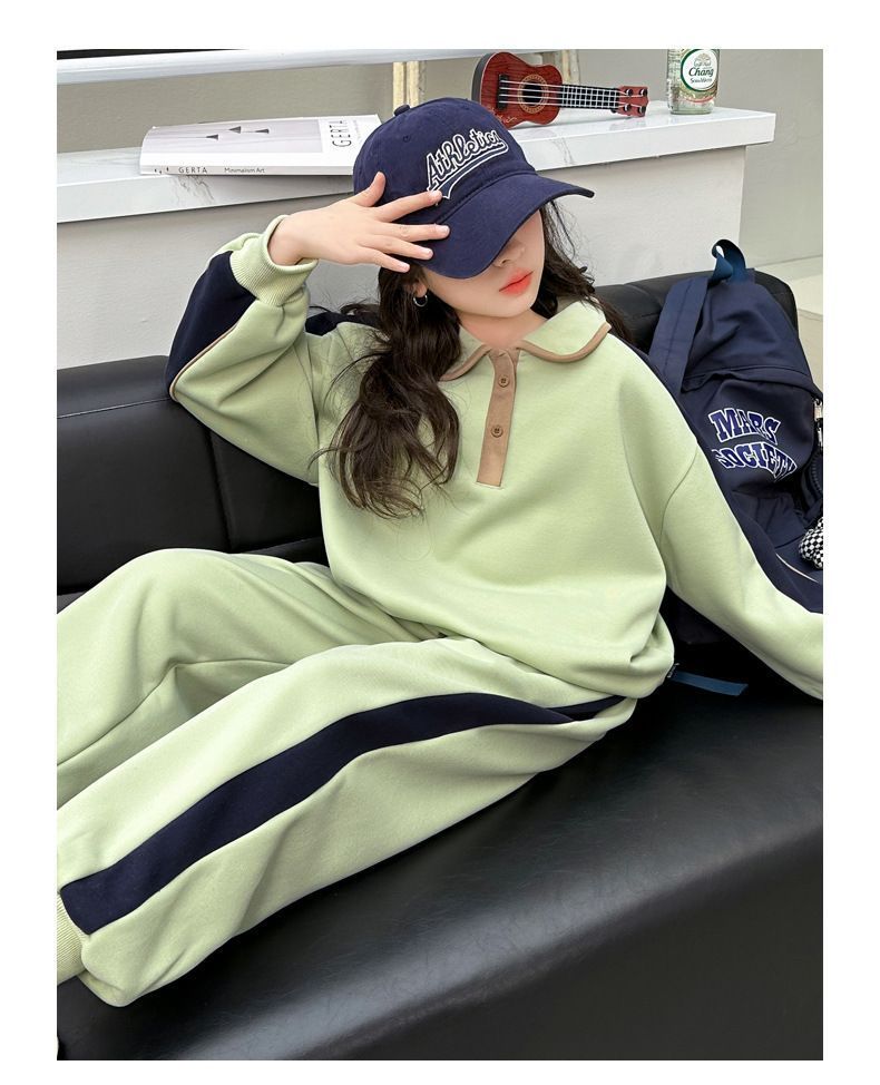 女の子 子供服 ジャージ 上下セット スウェット トレーナー セットアップ 女児 ガールズ キッズ ダンス スポーツウェア 点セット 運動服HZQ3744