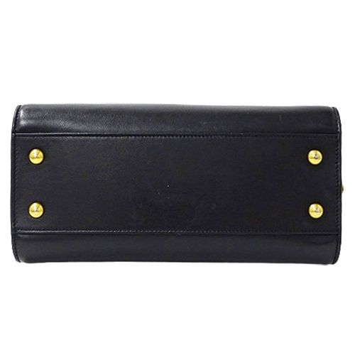 SAINT LAURENT ブラックレザー バッグ SAINT LAURENT ブラックレザーショルダーバッグ Saint Laurent