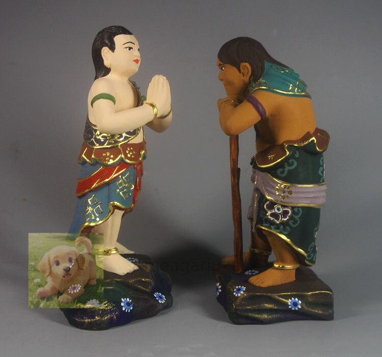 クスノキ 仏教 手彫り 彩繪 木彫仏教 精密彫刻 仏師で仕上げ品 不動明王二童子 SKLAD-KIRPICHA_RU